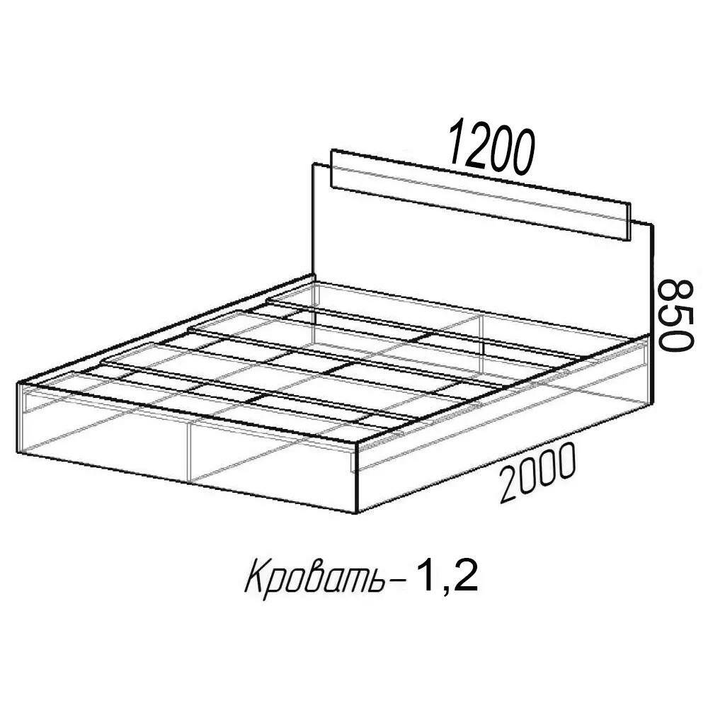 Кровать "Эко" 1200 мм Акция