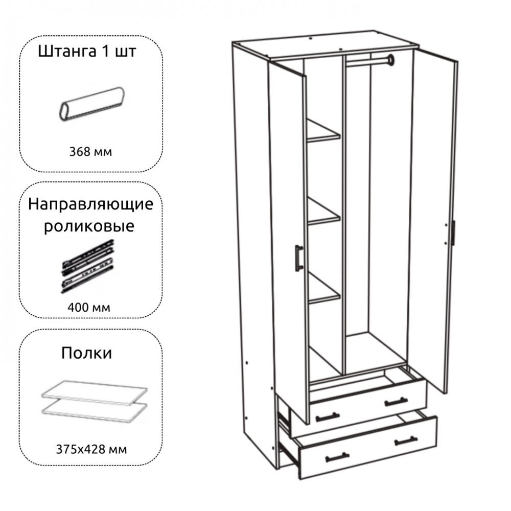 Шкаф "Дуэт" Акция