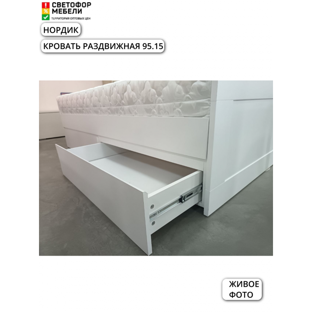 Кровать раздвижная "МРКР 3/Нордик" 96.15